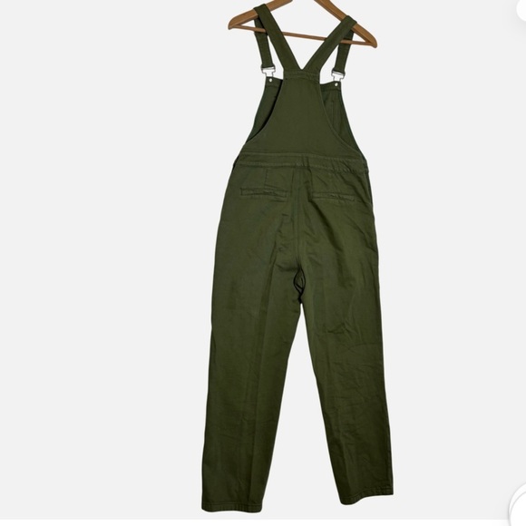 Frnch Paris Denim bib overalls XS Olive French Girl Chic Parisian Style Boho - Picture 7 of 7